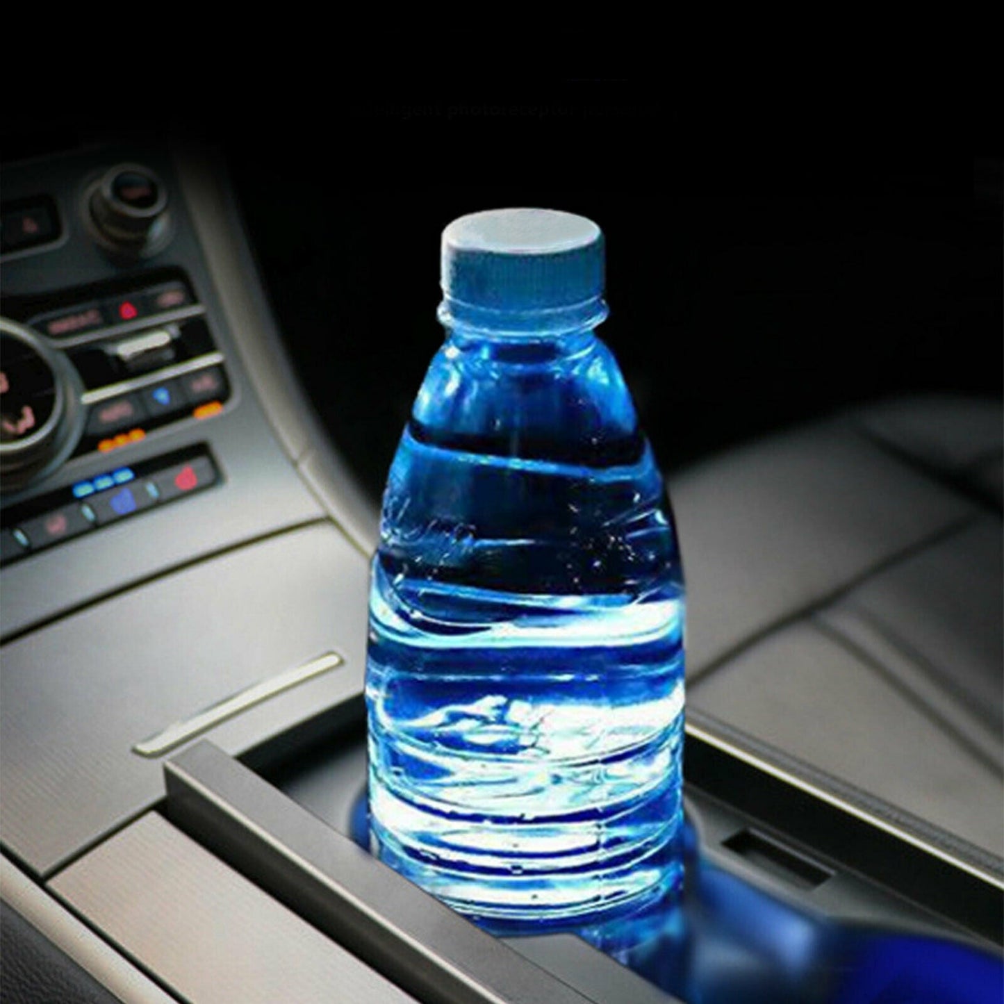 USB Charging LED Car Cup Holder Lights | Waterproof Smart Sensor Coasters