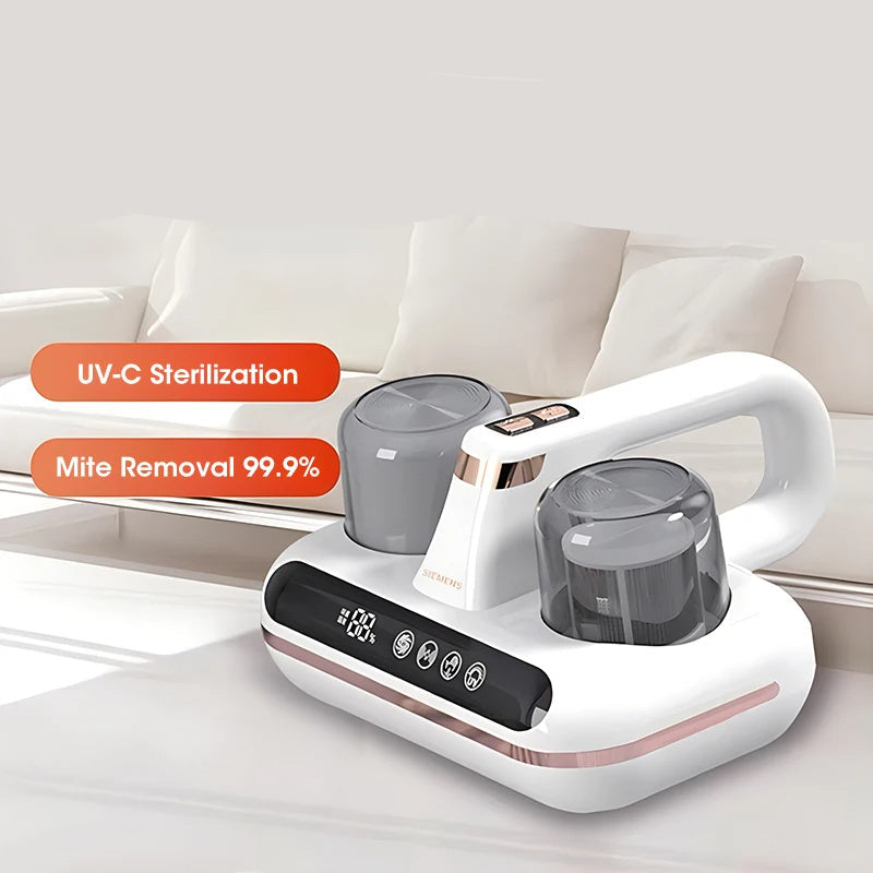 Cordless Handheld Mattress Mite Remover | UV Light & HEPA Filtration