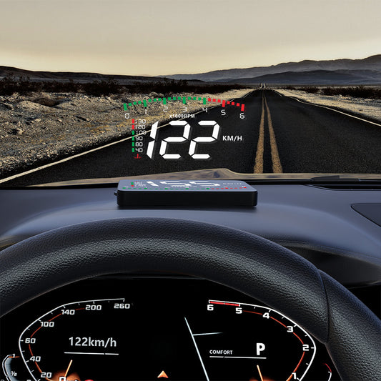 HD Car Head-Up Display | 3.5" LED Speed Projector with OBD Connection