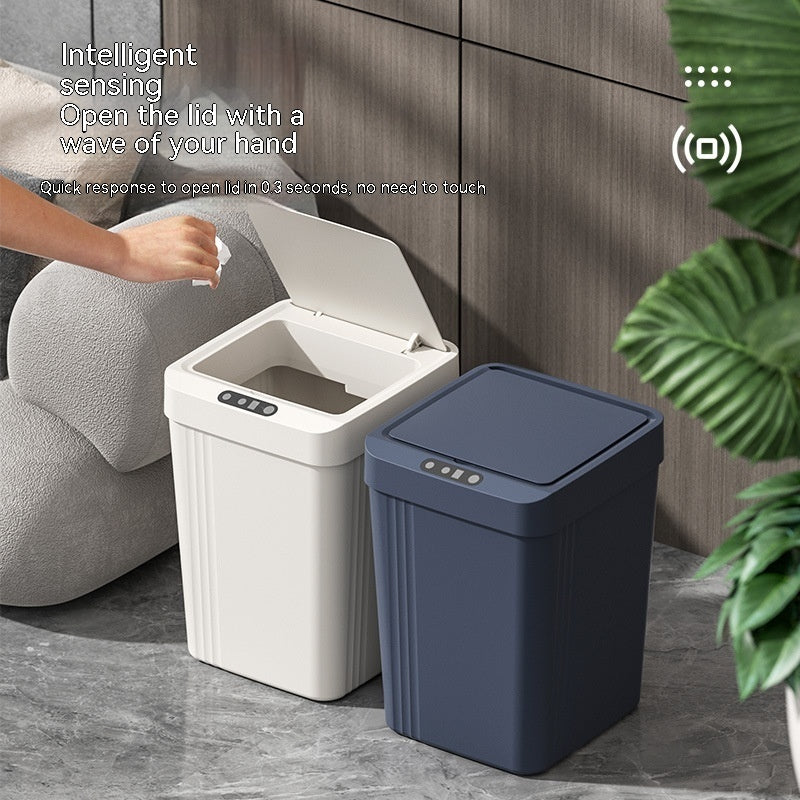 Automatic Smart Induction Trash Can | Touchless Sensor Bin with Lid
