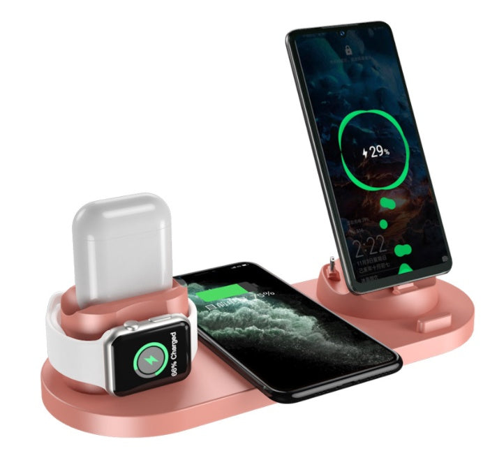 6-in-1 Wireless Charging Dock Station for Multiple Devices