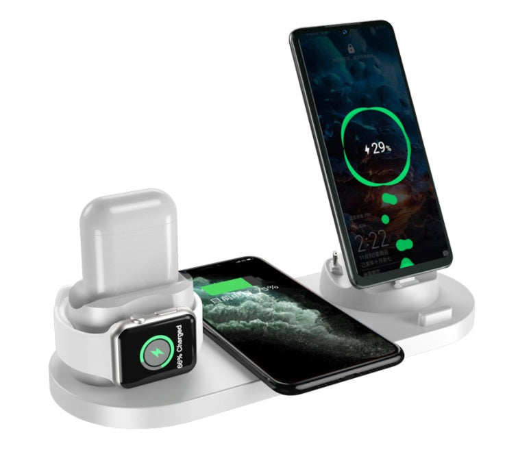 6-in-1 Wireless Charging Dock Station for Multiple Devices