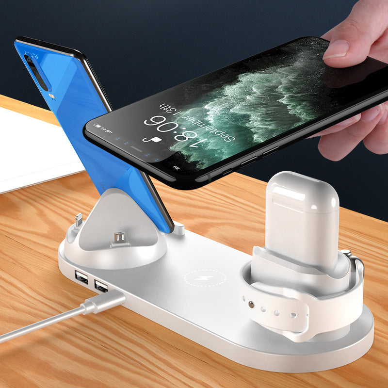 6-in-1 Wireless Charging Dock Station for Multiple Devices