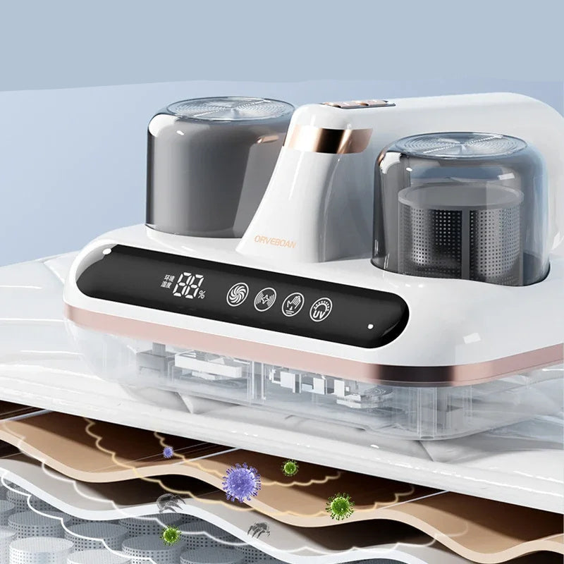 Cordless Handheld Mattress Mite Remover | UV Light & HEPA Filtration