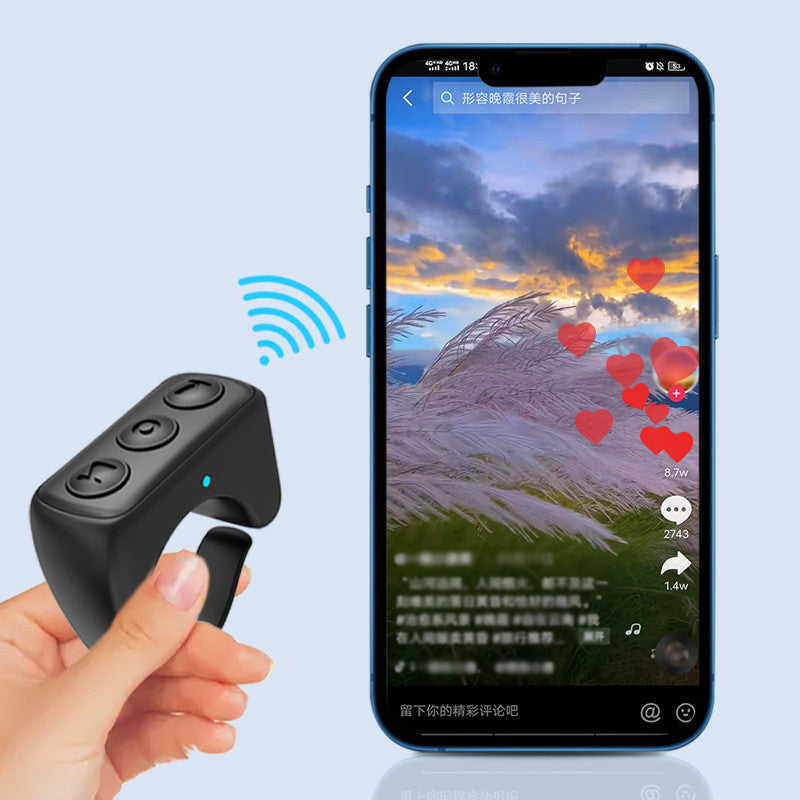 Bluetooth Remote Control Ring | Selfies, Music & Calls