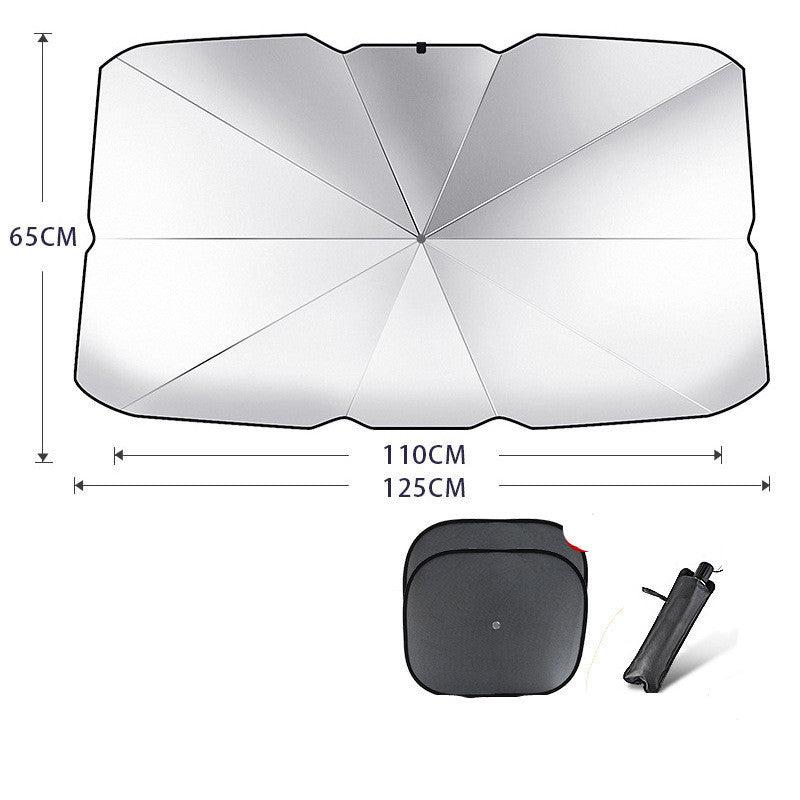 Foldable Car Windshield Sun Shade Umbrella | UV & Heat Protection