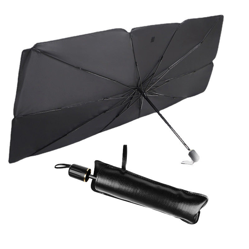 Foldable Car Windshield Sun Shade Umbrella | UV & Heat Protection