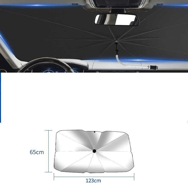 Foldable Car Windshield Sun Shade Umbrella | UV & Heat Protection