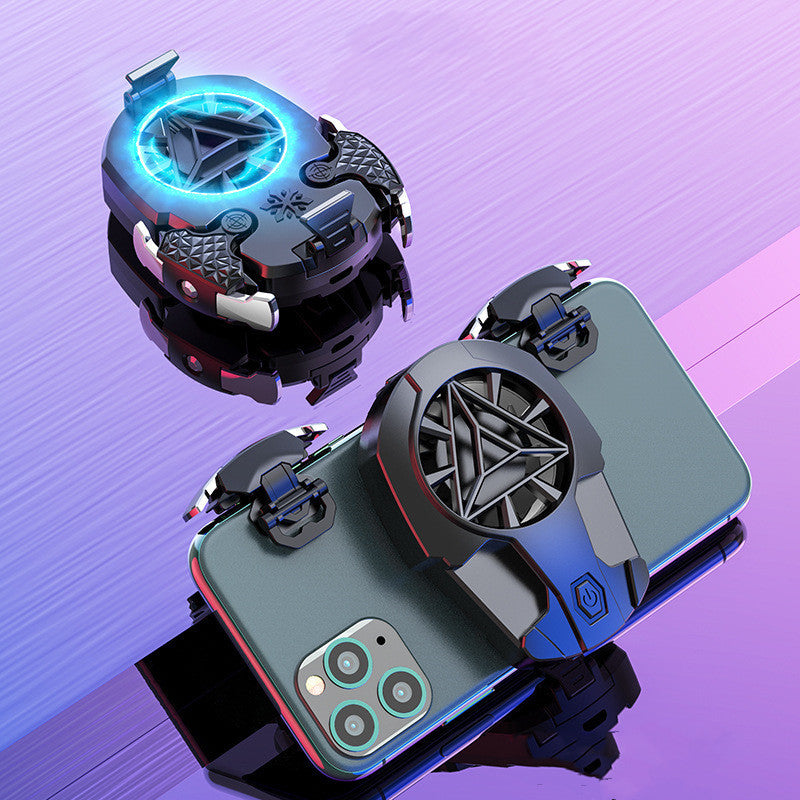 Mobile Phone Gaming Cooling Fan with Trigger Buttons