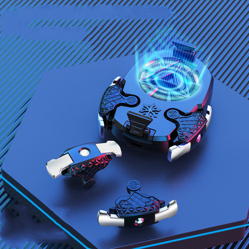 Mobile Phone Gaming Cooling Fan with Trigger Buttons