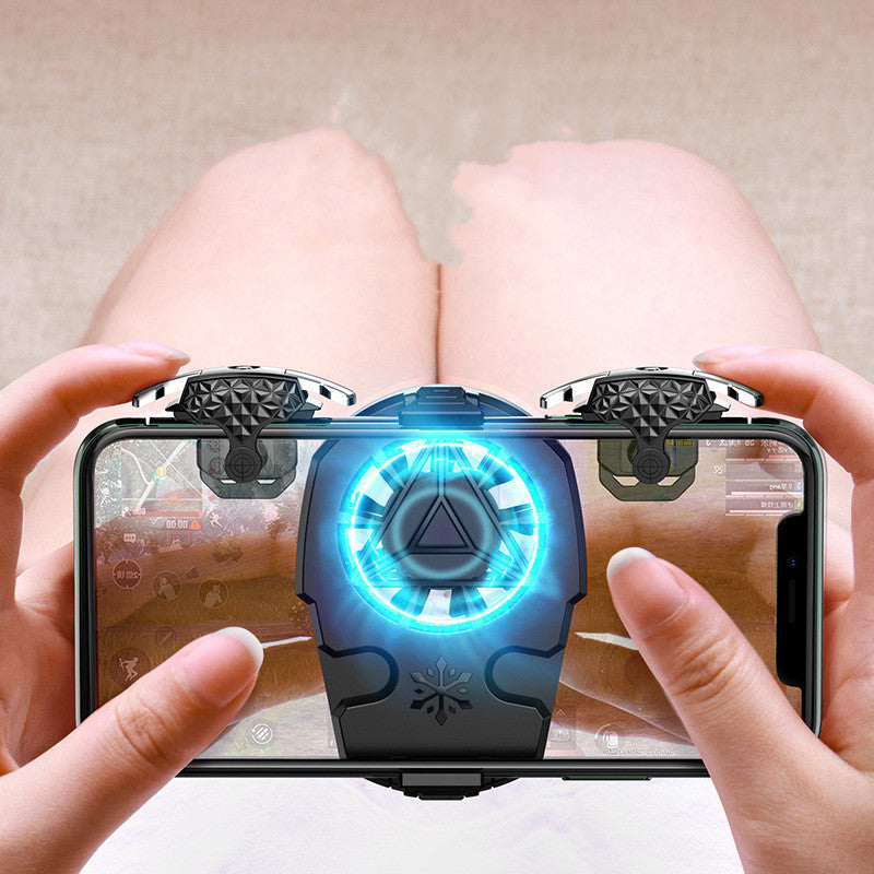Mobile Phone Gaming Cooling Fan with Trigger Buttons