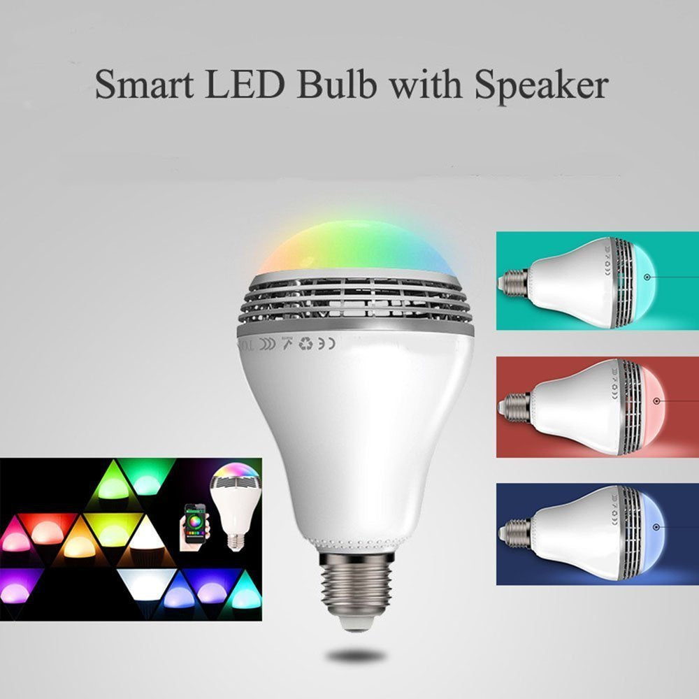 Smart LED Bluetooth Speaker Bulb | Color Changing Light with Music Sync
