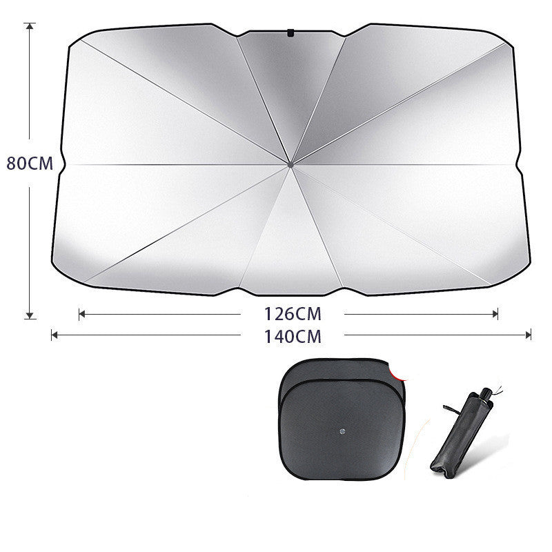 Foldable Car Windshield Sun Shade Umbrella | UV & Heat Protection